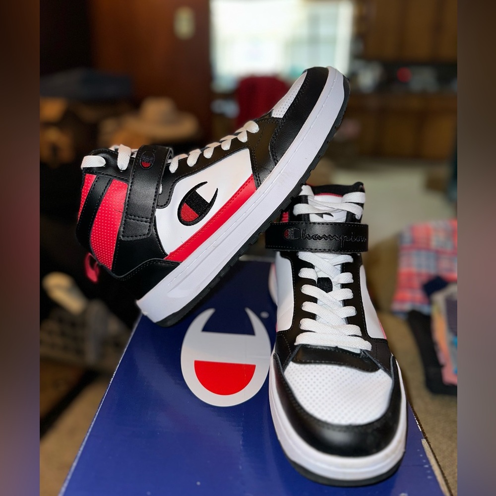 Champion Drome 19 Hi Leather Sneakers Size 10.5